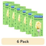 (6 pack) Goodles Mac & Cheese Vegan Is Believin, White Cheddar, Spirals, Shelf Stable, 5.25 oz