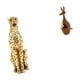 thumbnail image 4 of Escultura De Guepardo Dorado, Figura Decorativa Para Centro De Mesa, Adorno Para Oficina, Hogar, Dormitorio, Estantería, Recuerdo De Fiesta, 4 of 6