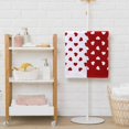 thumbnail image 4 of Valentine's Day Hand Towels Hearts Valentines Bathroom Towels Cotton Soft Absorbent for Drying, Cleaning, Cooking, 4 of 4
