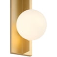 thumbnail image 3 of 62336LEDDLP-GLD/OPL Access Lighting Euro - 4.5W 1 LED Wall Sconce-16 Inches Tall and 6 Inches Wide, 3 of 9