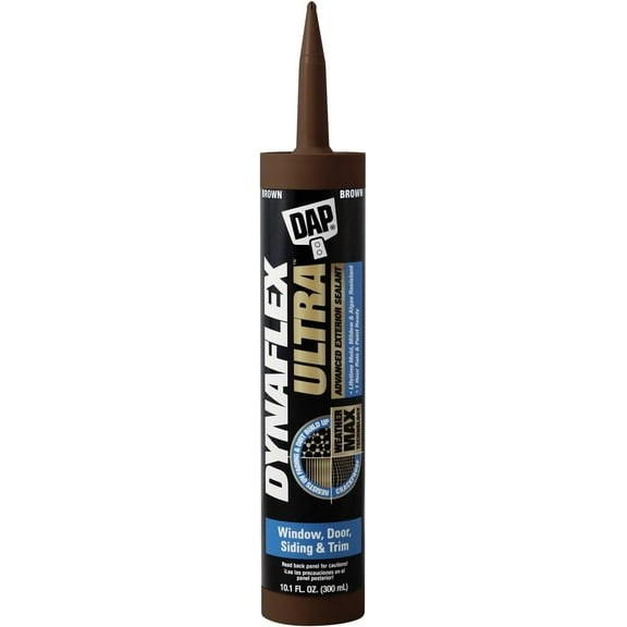 DAP Dynaflex Ultra Exterior Sealant - Durable, Advanced - 10.1 Oz, Brown