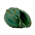 thumbnail image 2 of Benzara BRU-864348 Beautiful Antiquated Ceramic Vase Showpiece with Conch Shell Design in Blue, 2 of 2