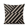 thumbnail image 2 of Black and White Geometric Throw Pillow Covers,Farmhouse Minimalism Throw Pillow Covers 16"x16", Set Of 2, Linen Study Sofa Cushion Cover Indoor Living Room Home Decor, 2 of 7