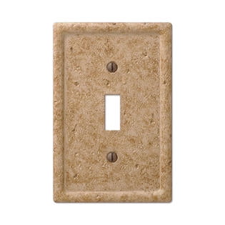 Noce Travertine Texture Faux Stone Toggle Switch Wall Plate Cover  Walmart.com