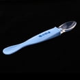 thumbnail image 4 of Bebé infantil ño silicona alimentación utensilio vajil cubiertos seguro comer Azul Zulema Cuchara de silicona, 4 of 8