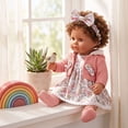 thumbnail image 6 of Floral Doll Clothes Set, Hooded Doll Outfit, 18 Inch Doll Clothing, Fashion Doll Dress, Doll Wardrobe Accessories, 6 of 6