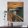 thumbnail image 7 of The Scream by Edvard Munch Canvas Print, Scream Decor, Famous Paintings Wall Art, Scream Wall Art, Edvard Munch Print , Ready To Hang for Living Room Home Wall Décor 16x20, 7 of 7