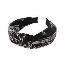 BINGLI Bandana Headbands For Women Knotted Headband For Women Red Bandana Headband Hair Bandanas Head Bands For Women's Hair Vintage Boho Headbands Non Slip