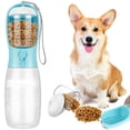 thumbnail image 3 of Bouteilles d'Eau pour Chien avec Contenant pour Nourriture 550 ml Distributeur Portable de Bouteille d'Eau pour Chien Étanche Bouteille de Marche pour Chien Bouteille Réutilisable pour Animal de Compagnie Bouteille de Boisson de Qualité Alimentaire Bol d'Eau de Voyage pour Chiens Animaux de Compagnie O, 3 of 11