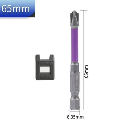 

Leke 65mm 110mm Magnetic Special Slotted Cross Screwdriver Bit for Electrician FPH2