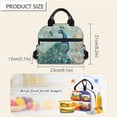 thumbnail image 6 of Jeiento Peacock Boys Backpack with Lunch Box Ages 10-12 Kids School Bag and Lunch Bag Pencil Case Water Bottle Holder Girls Elementary Bookbag Set 4 In 1 Middle Students School Satchel, 6 of 7