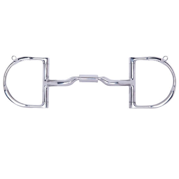 5" Toklat Myler 3 3/8" Medium Dee With Hooks With Low Port Comfort Snaffle Mb 04