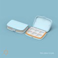 thumbnail image 4 of Bewildely Caja de almacenamiento diaria de medicamentos potable, práctica y esencial para un viaje saludable, fácil de usar Almacenamiento y organización del hogar azul seis cuadrícula, 4 of 6