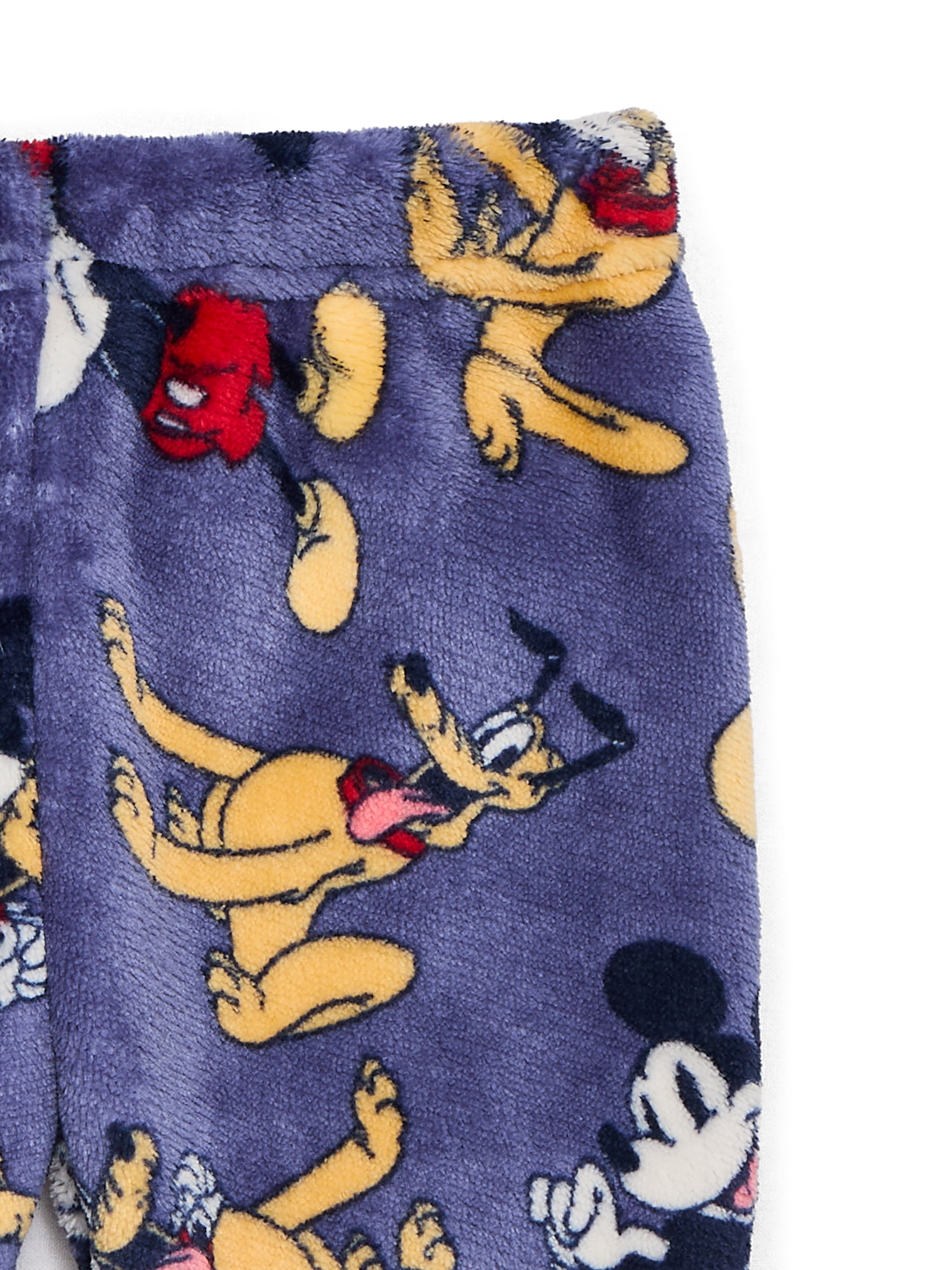 Mickey Mouse Baby Long Sleeve Cozy All Over Print Crewneck Sweatshirt with Matching Jogger Pant, 2-Piece, Sizes 0/3M-24M