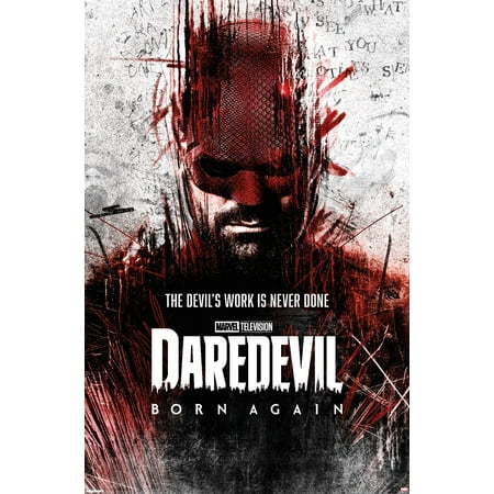 Marvel Daredevil: Born Again (2025) - Daredevil One Sheet Wall Poster, 22.375" x 34"