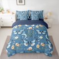 thumbnail image 2 of Homewish Teens Floral Butterflies 7-Piece Bedding Comforter Set,Flowers Blossom King Bedding Sets,Exotic Style Ultra Soft Bed Sheets,Breathable Home Decor,Reversible, 2 of 8