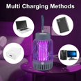 thumbnail image 2 of Mosquito Killer Lamp with Battery, 1200 mAh USB Rechargeable Mosquito Killer Lamp, Night Light, 2 in 1, Suitable for Indoor, Outdoor, Bedroom, Home, P, 2 of 4