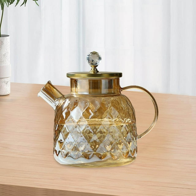 Cold Kettle Water Kettle Iced Kettle Glass Tea Teapot for Dining Table Kitchen Restaurant 1500ml