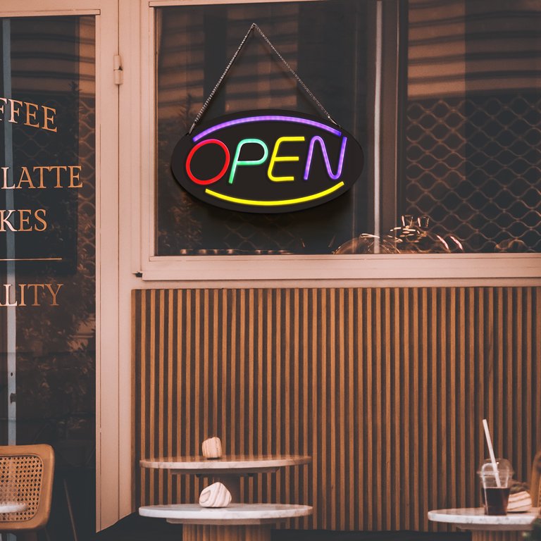 Open Signs for Business, COB Chip LED Neon Open Sign, 16"x 9" Bright