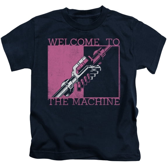 Pink Floyd Welcome To The Machine Youth 18/1 T-Shirt Navy