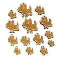 thumbnail image 1 of Lovable Cartoon Cairn Terrier Wood Mini Charms Shapes DIY Craft Jewelry - With Hole - 18mm (17pcs), 1 of 7