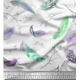 thumbnail image 1 of Soimoi Velvet Fabric Branches & Artistic Feather Printed Craft Fabric by the Yard 58 Inch Wide, 1 of 1