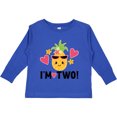 thumbnail image 3 of Inktastic 2nd Birthday Pineapple Girls Hawaiian Girls Long Sleeve Toddler T-Shirt, 3 of 5