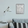 thumbnail image 2 of Stupell Industries Beach House Rules Relaxing Activities Black White List Framed Wall Art Design by Daphne Polselli, 16" x 20", Black Framed, 2 of 8