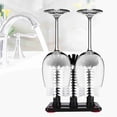 thumbnail image 6 of M Buder 3 Brushes Bar Glass Cups Washer for Sink with Suction Cup Base, Heavy Duty Manual Glass Cleaning Scrubber for Cocktail and Wine Glasses, 7.5 x 3.9 x 7.5 inches / 19 x 10 x 19 cm, 6 of 9