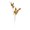 Gold, variant on 18.9in Long Artificial Plastic Faux Greenery Branches, Realistic Foliage Accents for Wedding Home Living Room Table Centerpiece Arrangement, Single Piece