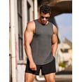 thumbnail image 3 of COOFANDY Men's 3 Pack Workout Tank Tops Sleeveless Gym Shirts Bodybuilding Fitness Muscle Tee Shirts, 3 of 9