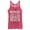 Pink Heather, variant on Women's CHIN UP Nobody Likes a Shady Beach Racerback Tank Top Pink Heather X Large