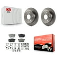 thumbnail image 1 of Transit Auto Rear Disc Brake Rotors and Semi-Metallic Pads Kit for Car Honda Civic Accord Acura RSX Integra K8F-101710, 1 of 11