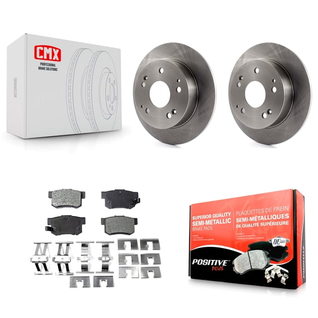 Transit Auto Rear Disc Brake Rotors and Semi-Metallic Pads Kit for Car Honda Civic Accord Acura RSX Integra K8F-101710