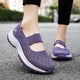 thumbnail image 4 of XIHAHA-zapatos antideslizantes de malla transpirable para mujer, zapatillas tejidas, ligeras, con plataforma plana, para caminar, Verano, 4 of 4