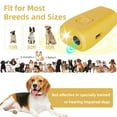thumbnail image 4 of Handheld Ultrasonic Dog Repeller with Charging Cable Yellow, 4 of 8