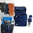 thumbnail image 2 of Leather Salon Bag Hairdresser Tool Organizer Case with Waist Shoulder Belt for Scissors Comb Clip Shear Styling Tools Multifunction Portable Storage Pouch, 2 of 8