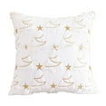 thumbnail image 2 of Taicans 18x18 Inch Christmas Pillow Covers - Farmhouse Holiday Throw Pillows with Gold Moon & Star Print,Soft Plush Winter Decor for Home,Cozy Seasonal Home Accents,Festive Holiday Gift Idea, 2 of 6