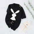 thumbnail image 6 of Boys Girls Easter Bunny Knit Sweater Romper Long Sleeve Jumpsuit Clothes, 6 of 9