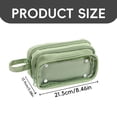 thumbnail image 3 of Pencil Pouch with Compartments, Ongmies Large Capacity Detachable Marker Organizer, Pen Pencil Case, Make Up Case, 3 of 7
