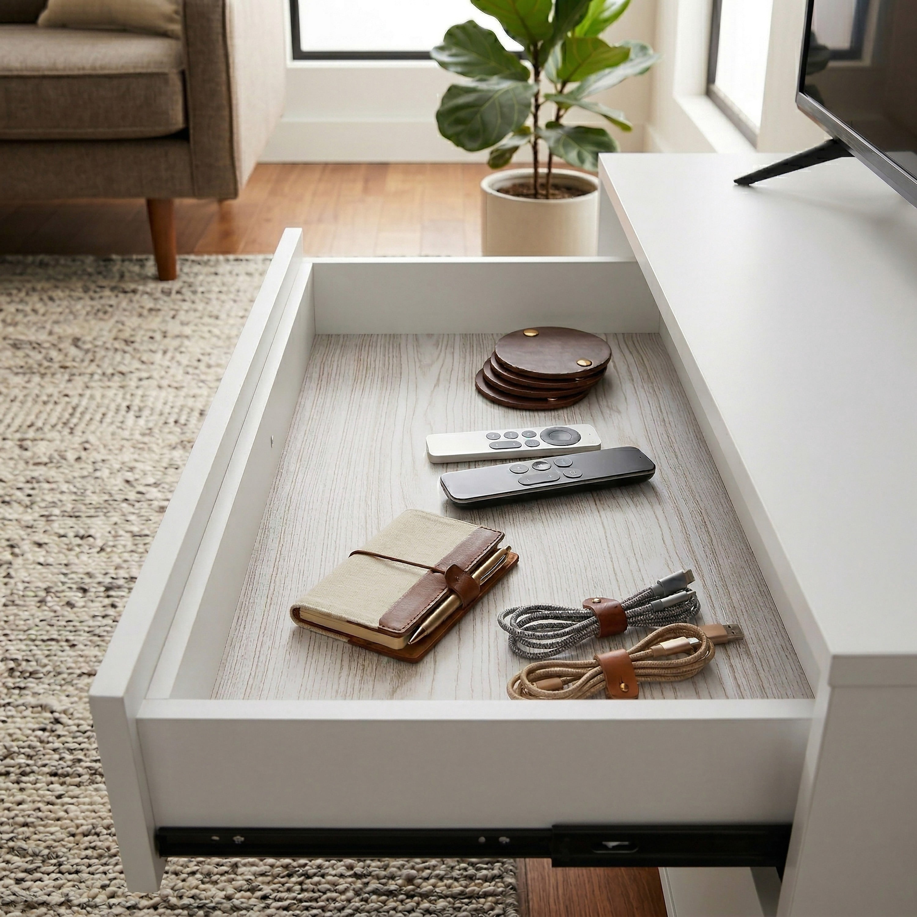 Simplify Shelf Liner Jumbo Roll White Color 30 Sq Ft 18x240 Inch | Kitchen Cabinet Drawer Liner | Non-Adhesive Cupboard Protection
