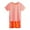 Orange, variant on Hienoo Boys Outfits Athletic Tracksuit Quick Dry Short Sleeve T Shirt Shorts Set