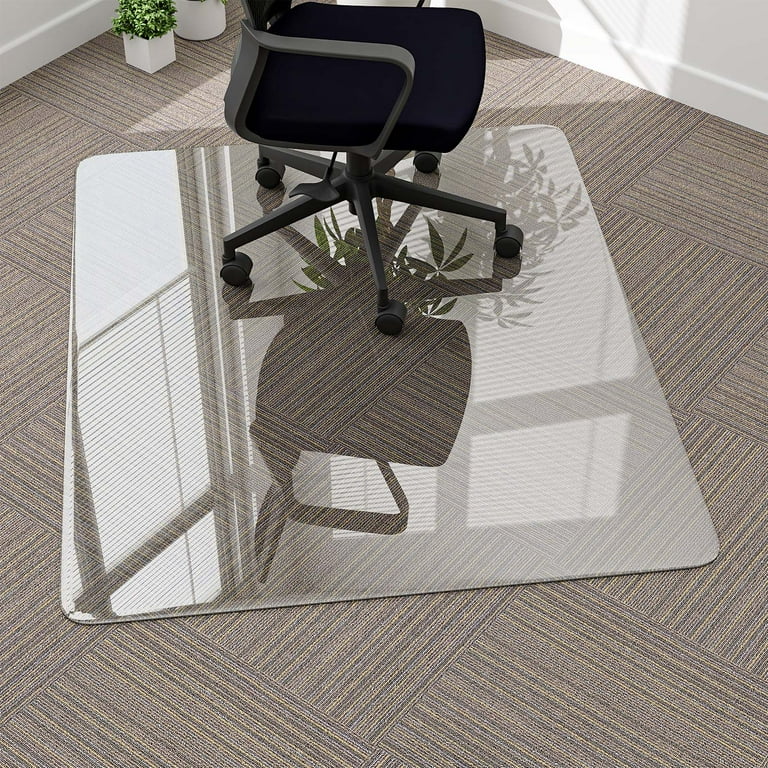Lorell tempered glass chair mat hotsell