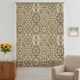 thumbnail image 2 of Traditional Morocco Sheer Curtains 72 Inches Long, Vintage Abstract Geometric Art Brown Light Filering Curtains, Breathable Simi Curtain Privacy Drapes for Living Room Bedroom Window Treatment, 2 of 9