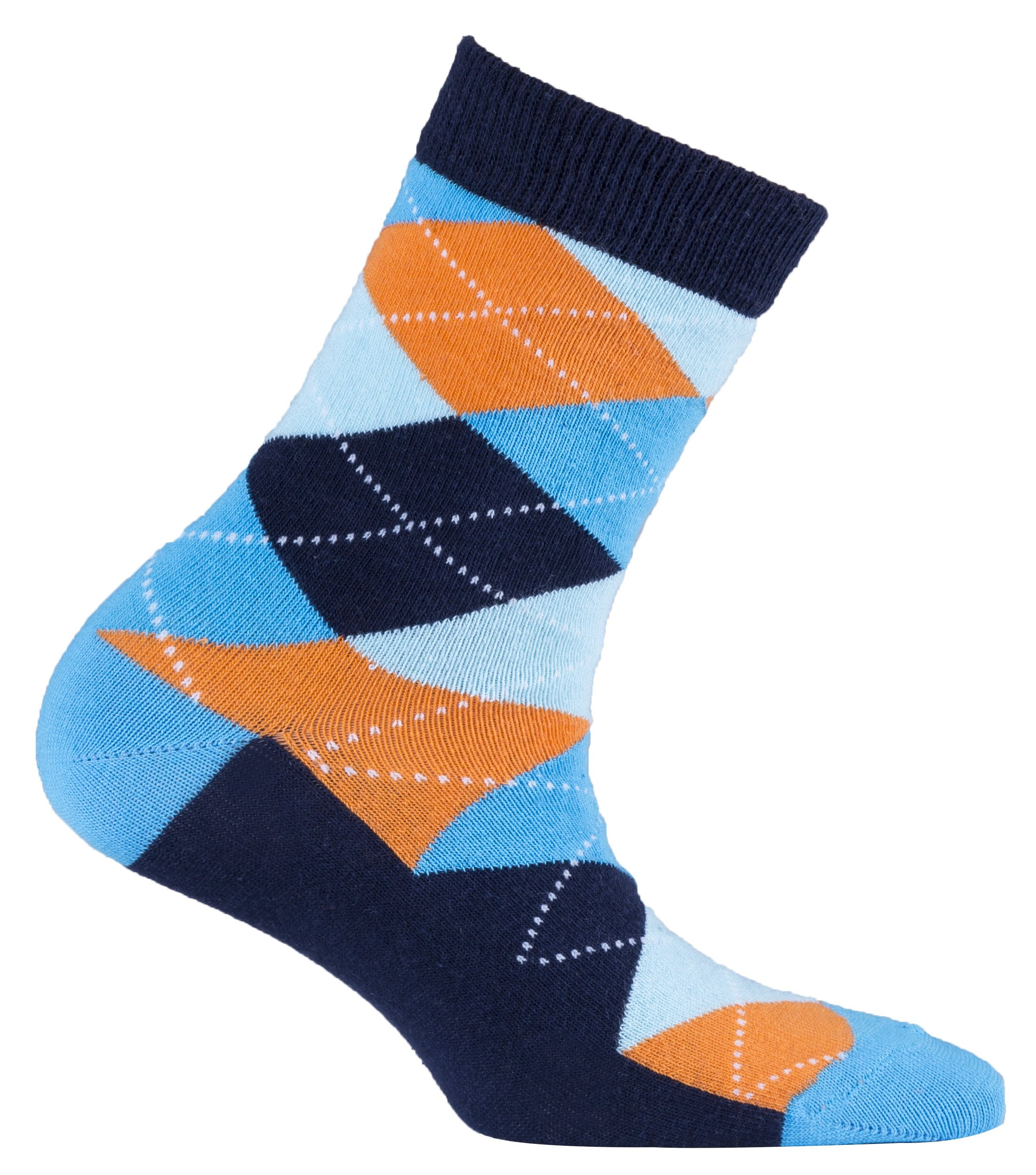 Vibrant Sky Argyle Socks