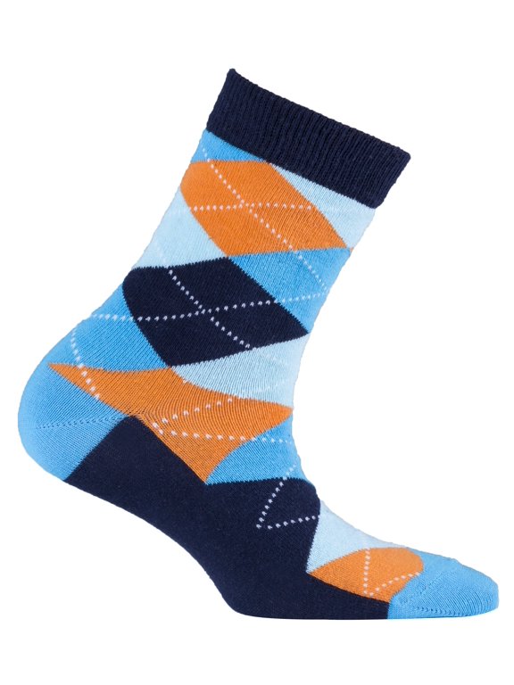 Vibrant Sky Argyle Socks