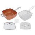 thumbnail image 3 of Square Pan, Universal Stew Pot, Non-Stick 4Pcs/Set For Frying Meat Making Soup, 3 of 8