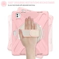 thumbnail image 3 of Case For iPad Pro 13 2025 / 2024,Anti Drop Silicone+PC Layer Protective Case Handle Stand ,Shoulder Strap, Heavy Duty Shockproof Three Proof Tablet Protective Case,Pink, 3 of 6