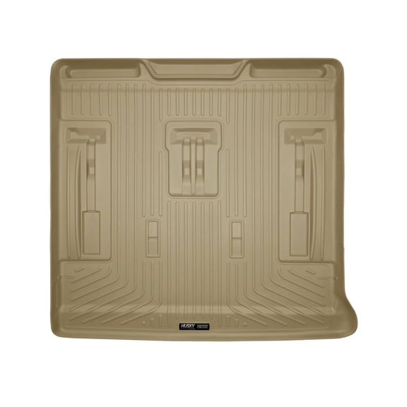 Husky Weatherbeater Cargo Liner Fits 2007-2014 Cadillac Escalade 2nd Row Tan