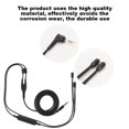thumbnail image 2 of Cable de reemplazo de Auriculares MMCX, Cable de extensión de Auriculares TPE con Conector de 3.5 mm para Shure se215 se425 se535 se846 ue900(Negro con Mic), 2 of 6